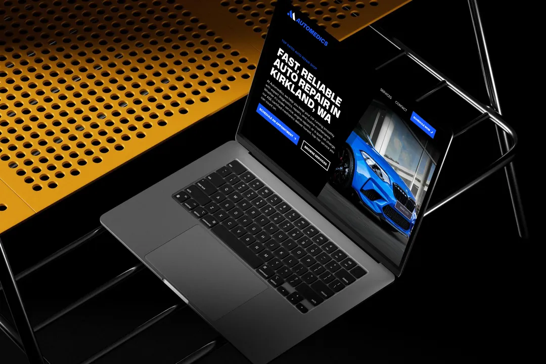 Auto repair shop website design & local SEO to drive service bookings | Automedics Kirkland, WA