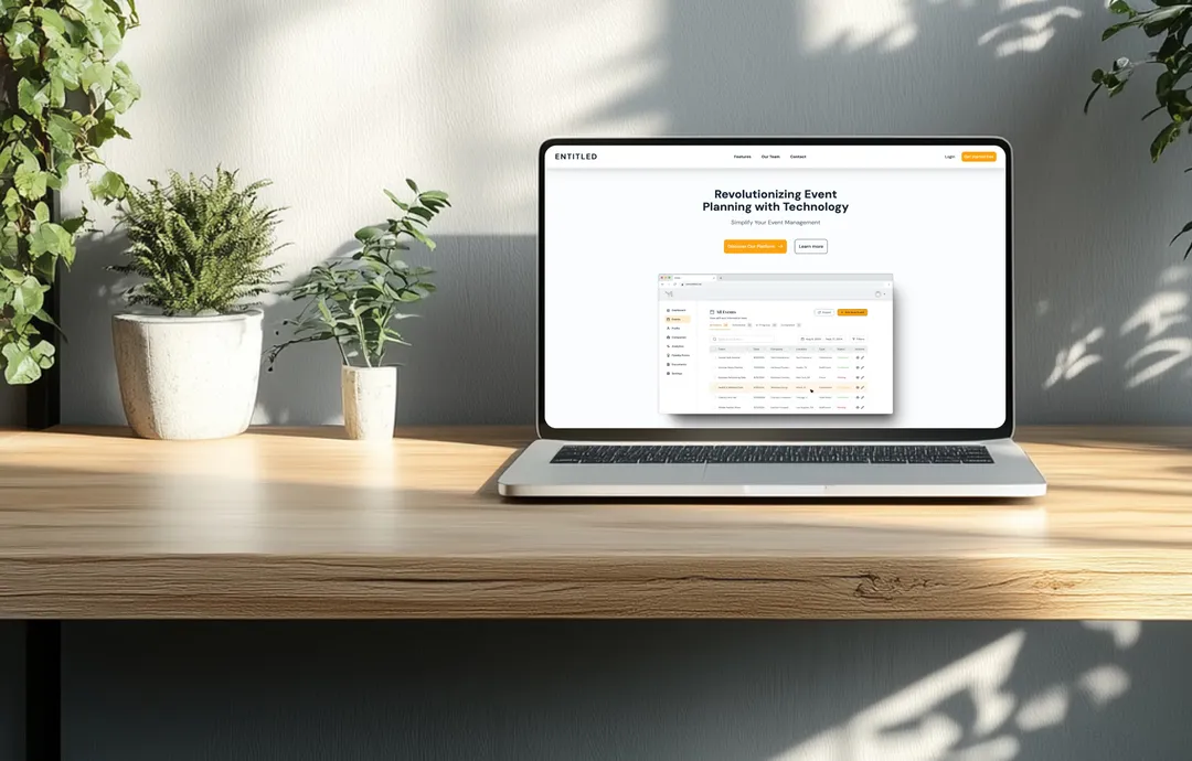 B2B SaaS website design, marketing site architecture & conversion copy for event management platform | Entitled